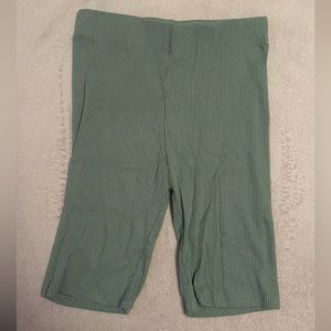 H&M Sage Green Biker Shorts